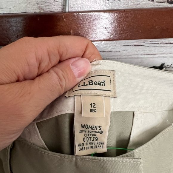 L.L Bean womens pants size 12 green - Picture 4 of 7